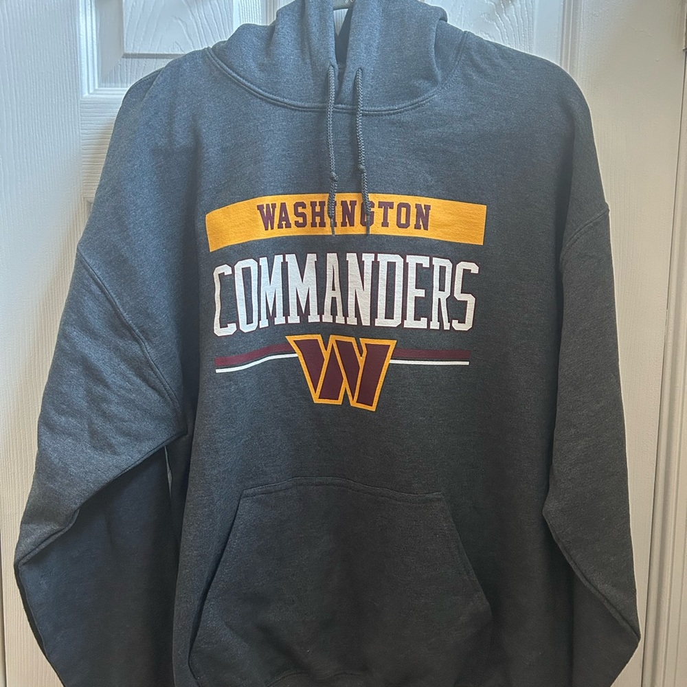 Team Apparel Washington Commanders Grey Hoodie